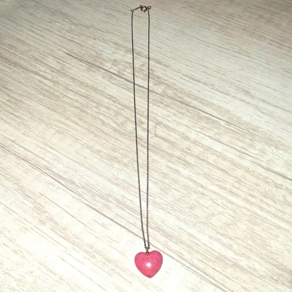 Tiffany & Co. Elsa Peretti Pink Rhodonite Heart💗